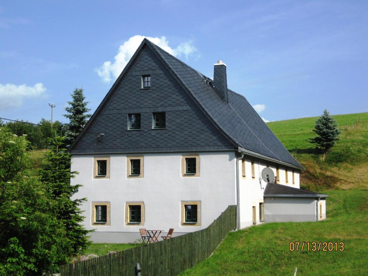 Ferienwohnung Ferienhof Herm Obergeschoß Glashutte  Exterior foto